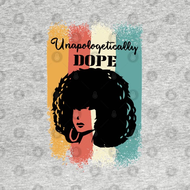 unapologetically dope Afro retro hair vintage by A Comic Wizard